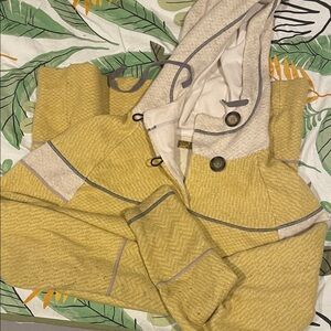 Prana mustard cream and Tan Hoodie